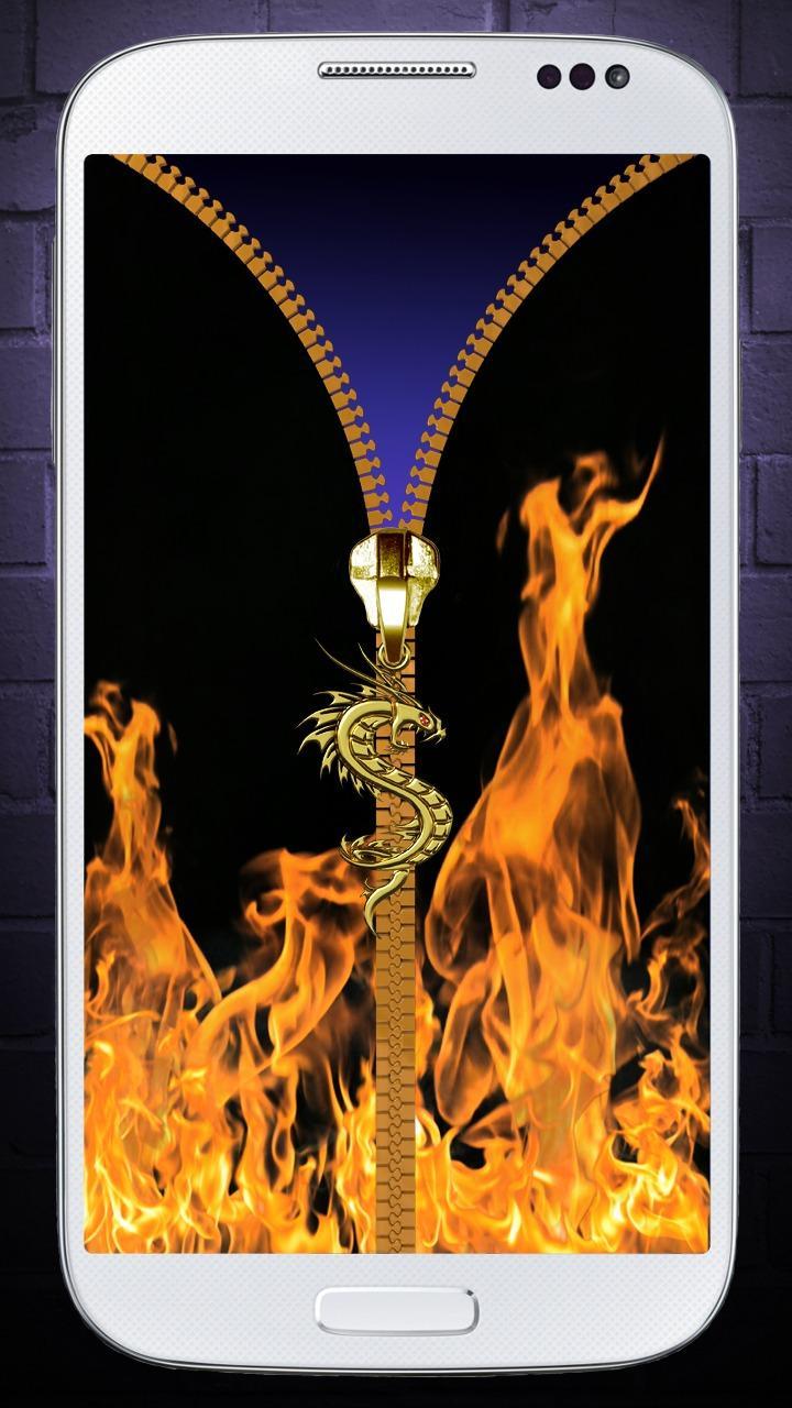Fire lock screen - Zipper