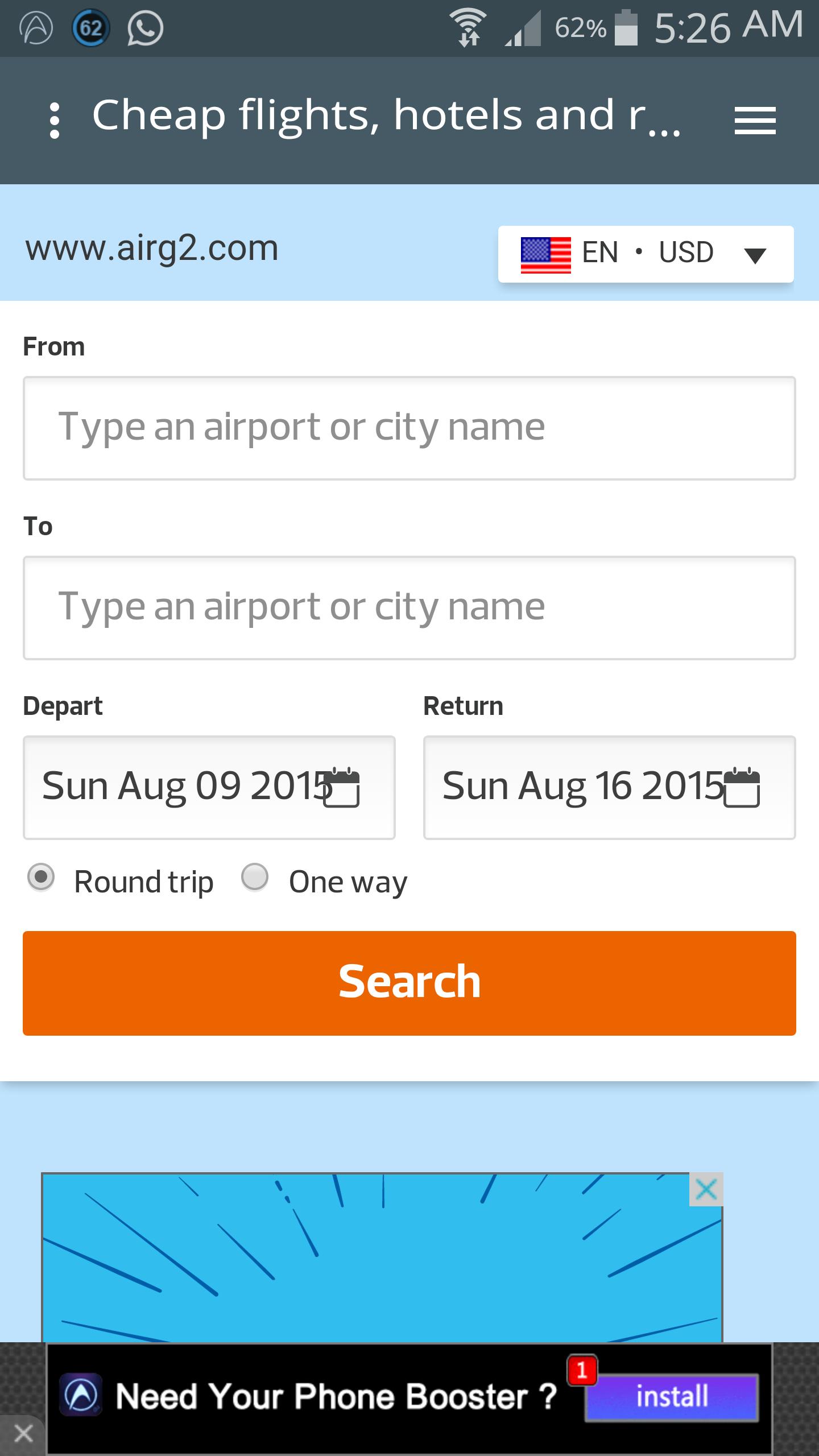 Booking flights