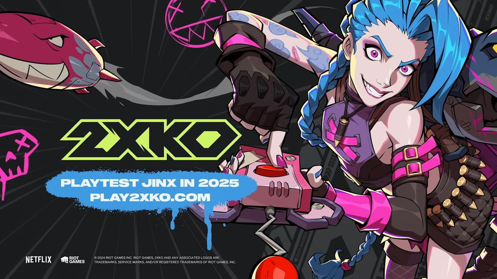 "League of Legends" เกมต่อสู้พื้นหลัง "2xko" เปิดตัวละครใหม่ [Jinx] ตัวอย่างโปรโมชั่นเพื่อดูสไตล์การต่อสู้ของ Jinx