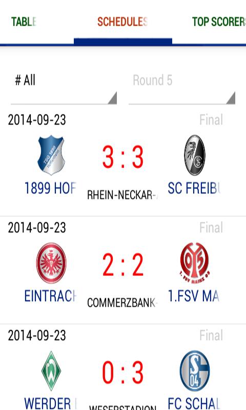 Live Soccer: German League
