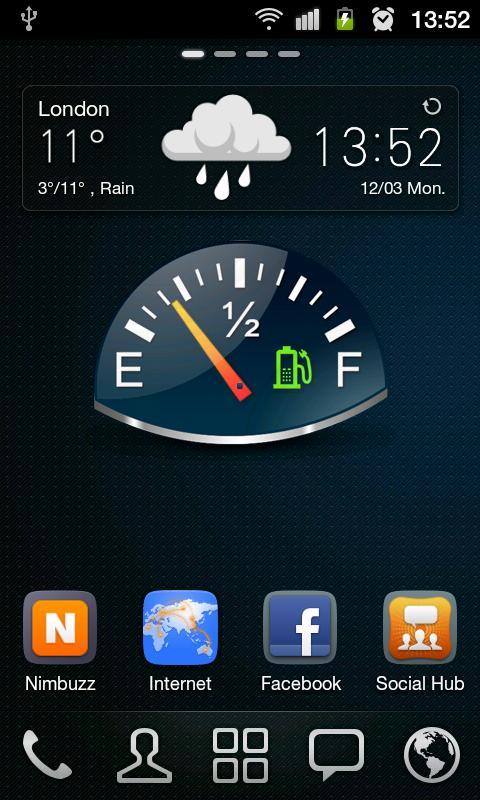 Gauge Battery Widget