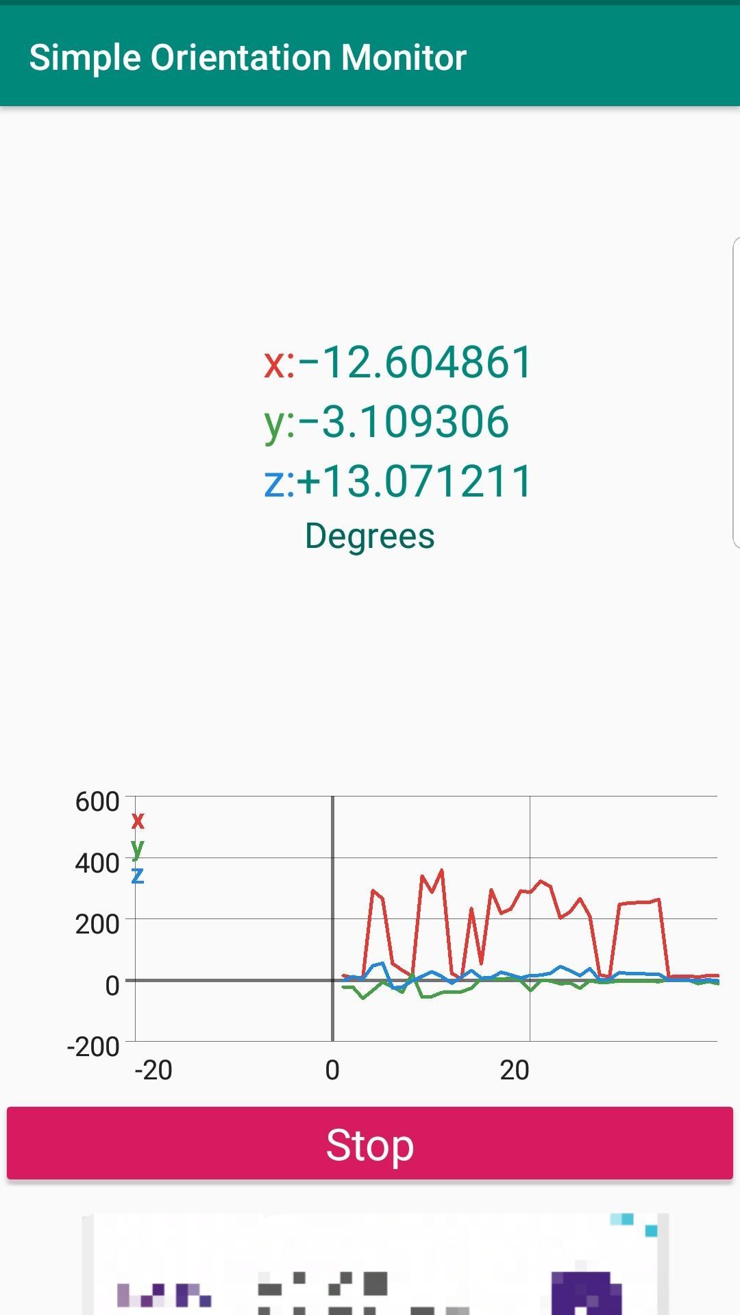 Simple Orientation Monitor