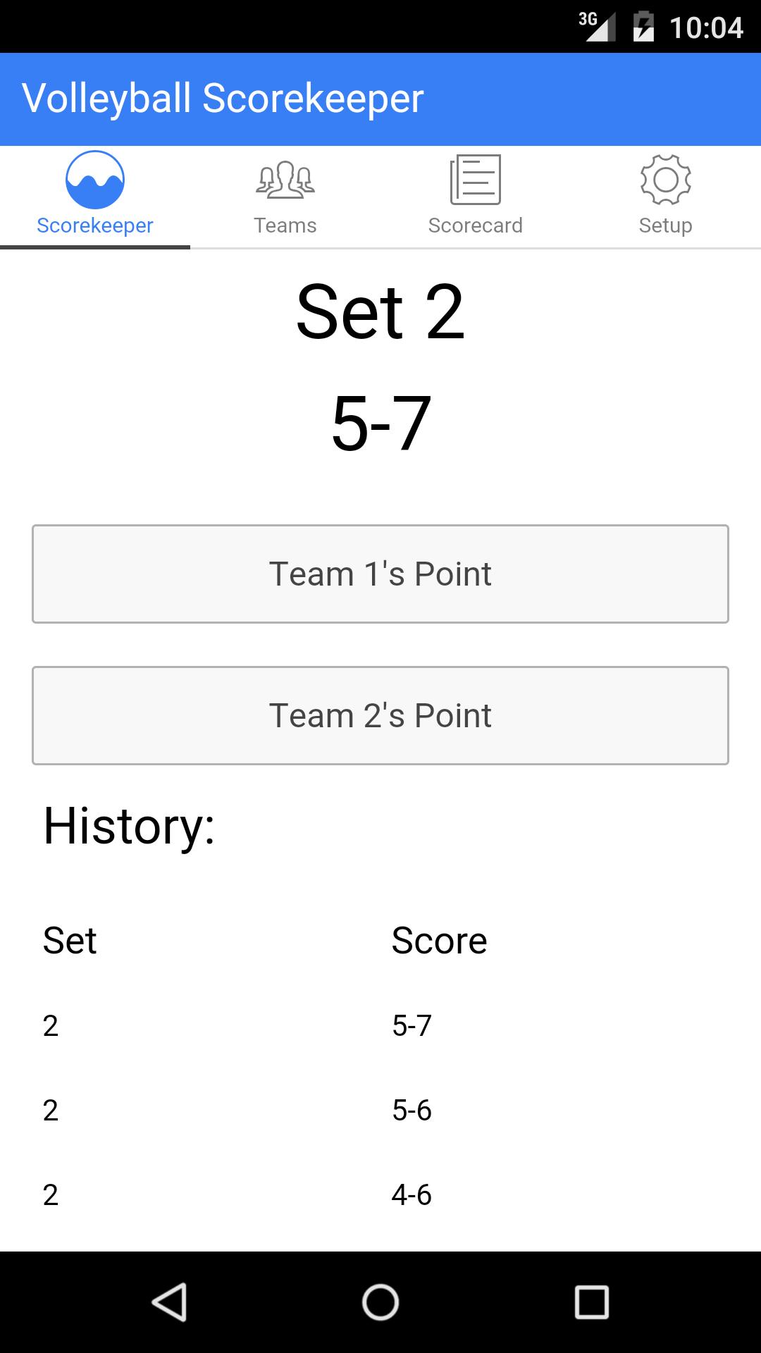 Volleyball Scorer