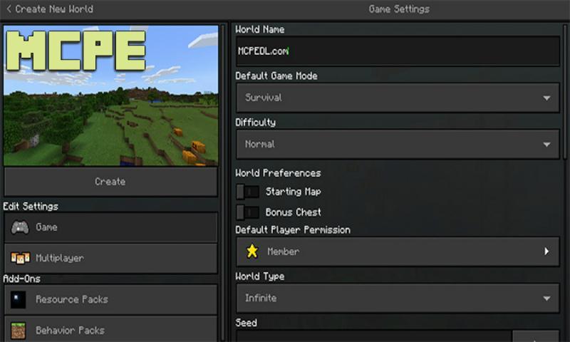 Dark Mod Resource Pack for MCPE