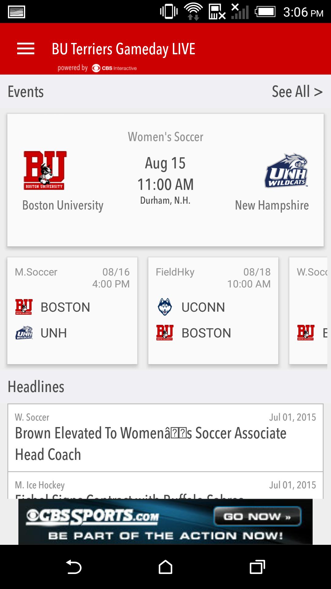 BU Terriers Gameday LIVE