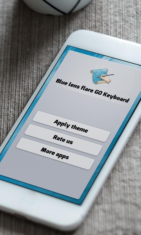 Blue lens flare Keyboard Skin