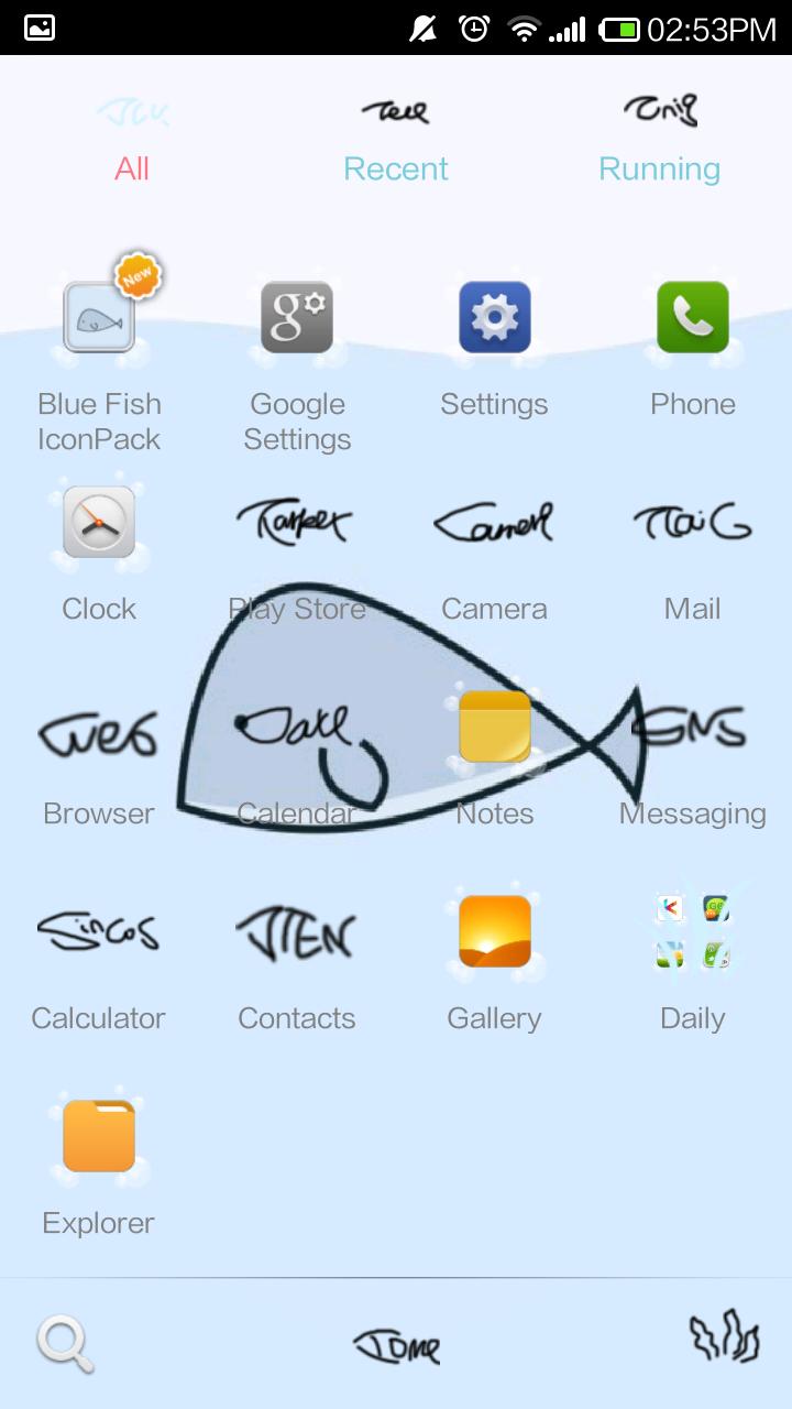 Icon Pack - Blue Fish(free)