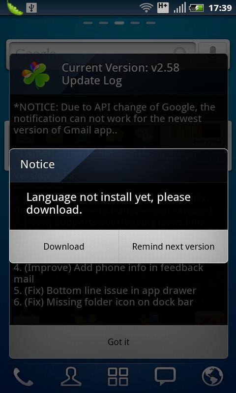 GO Launcher  Turkish language