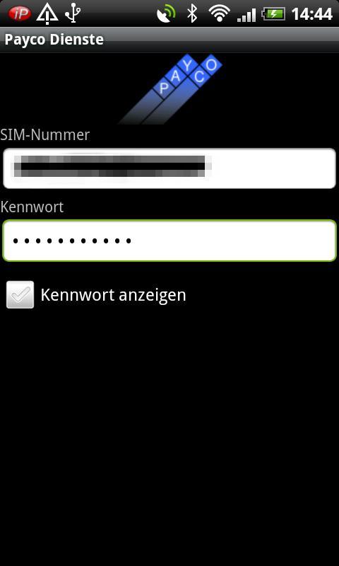PayCo Services Registrierung