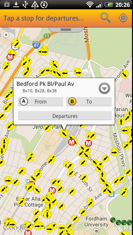 NYC Bus Live: Bus Scout