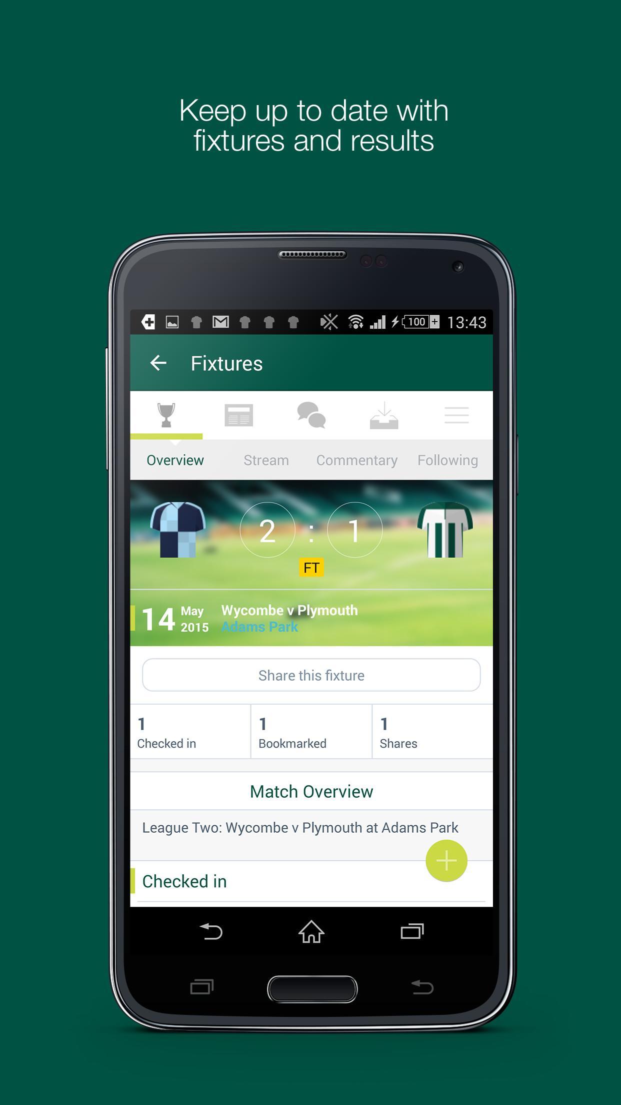 Fan App for Plymouth Argyle FC