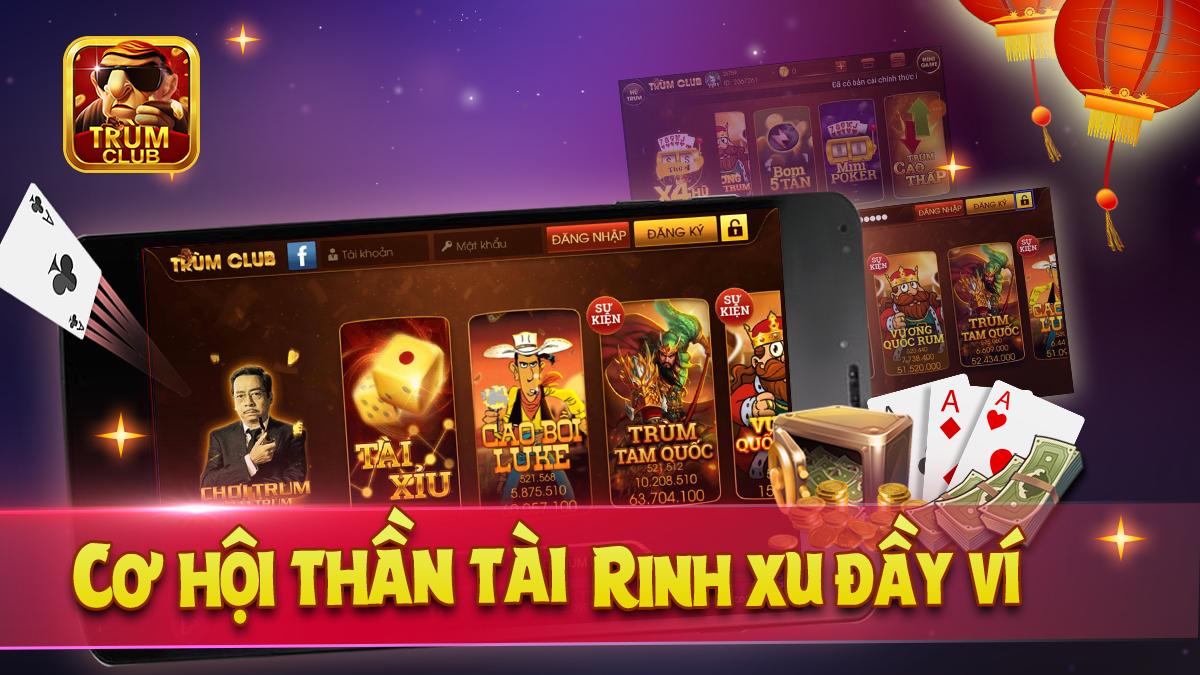 Trum club - danh bai doi thuong, game bai online