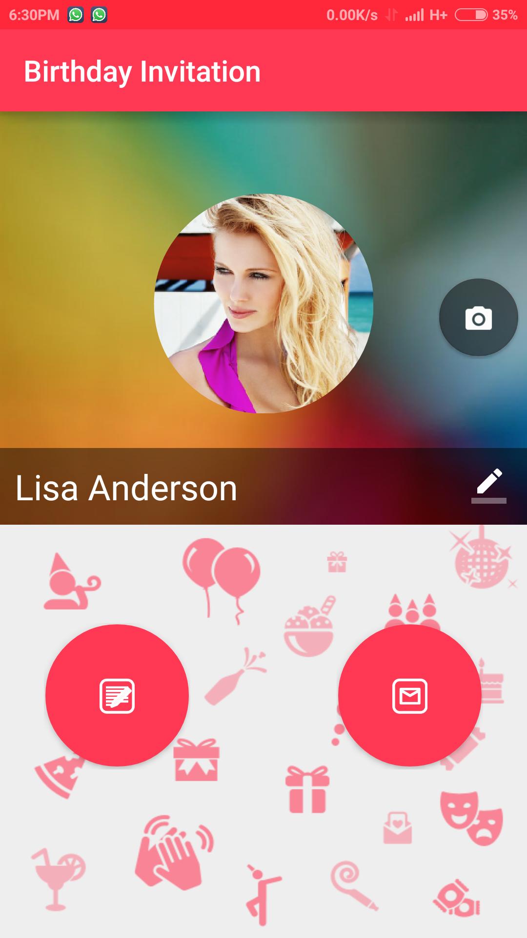 Birthday Invite Card With RSVP