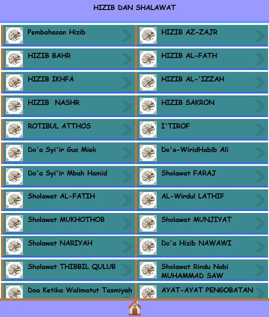 HIZIB DAN SHOLAWAT