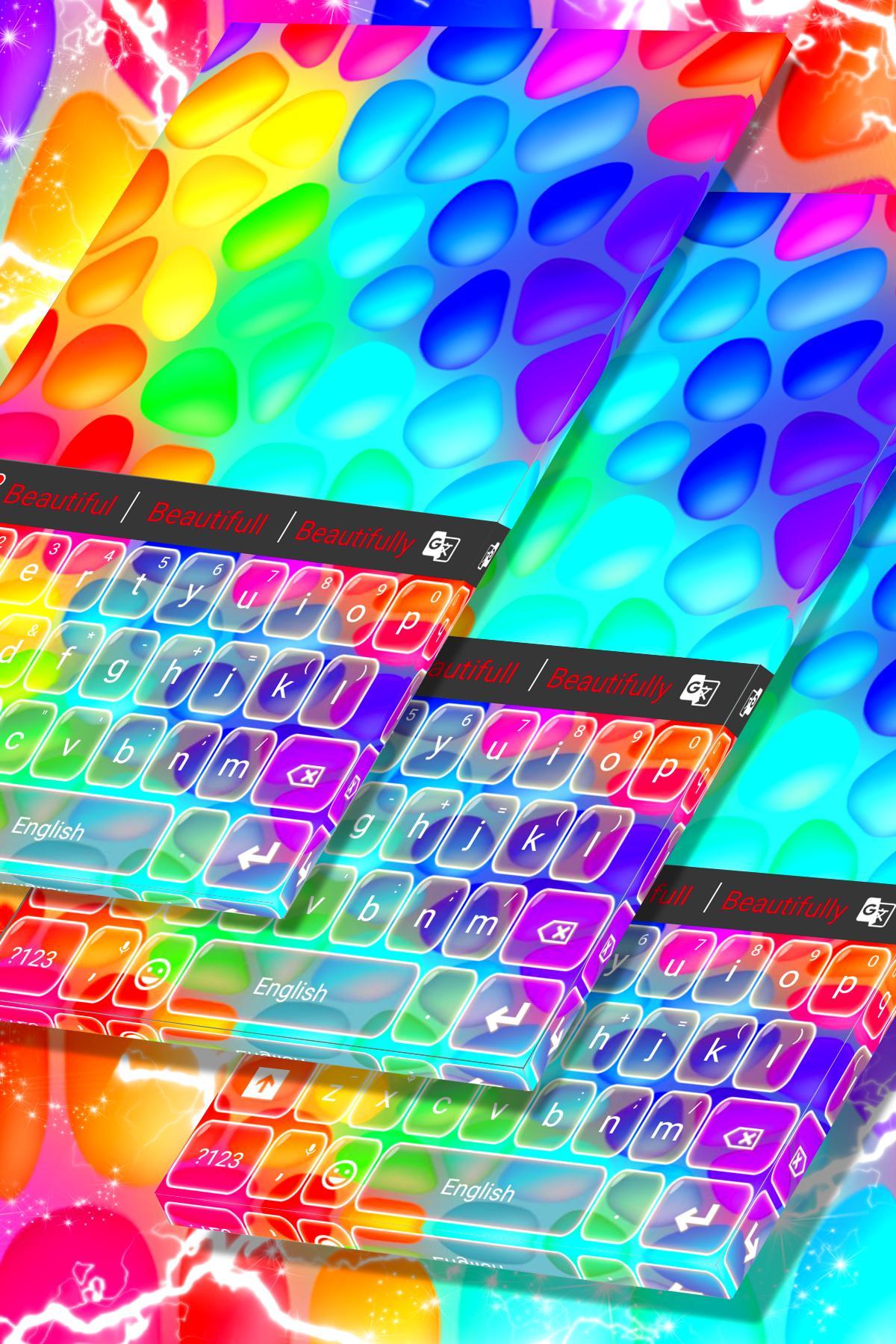 Colorful Bubbles Keyboard Theme