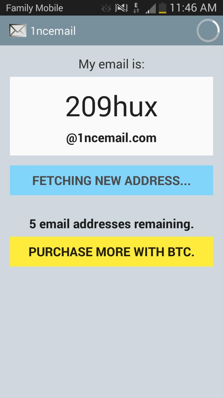 1nceMail - Disposable email!