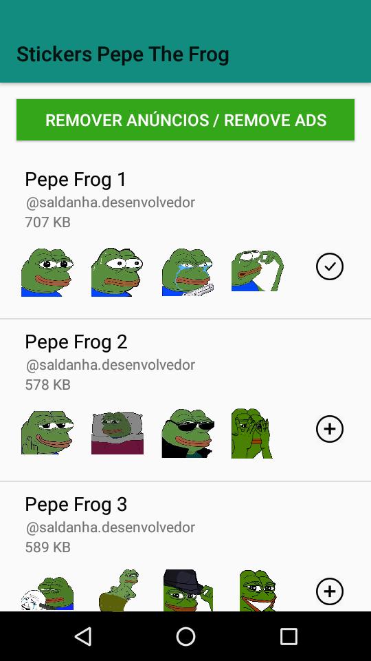 Figurinhas Pepe the Frog -  St