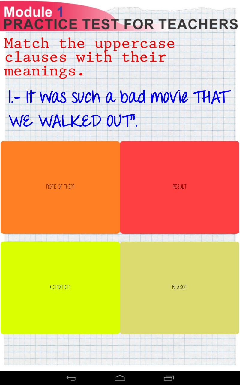 Teaching Knowledge Test 1