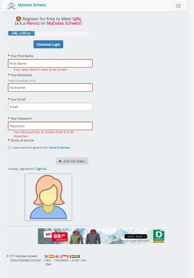 MyDates Schweiz Beta