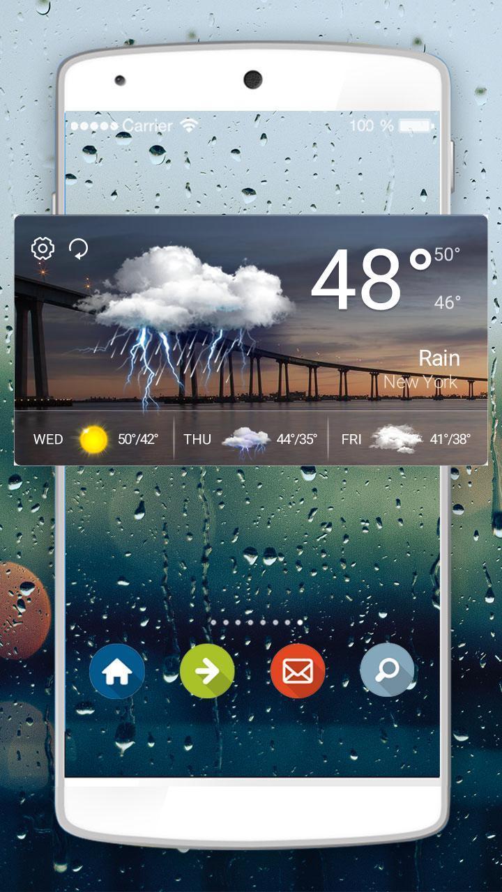 Desktop Weather Widget Clock
