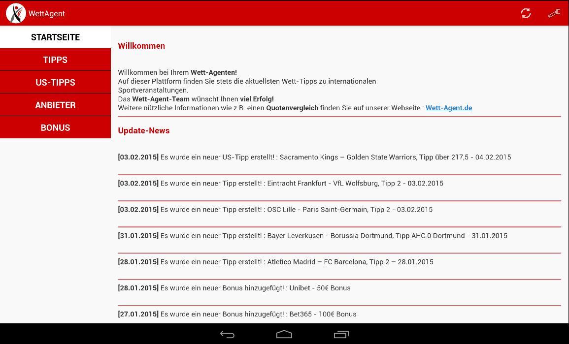 Wett-Agent Sportwetten Tipps
