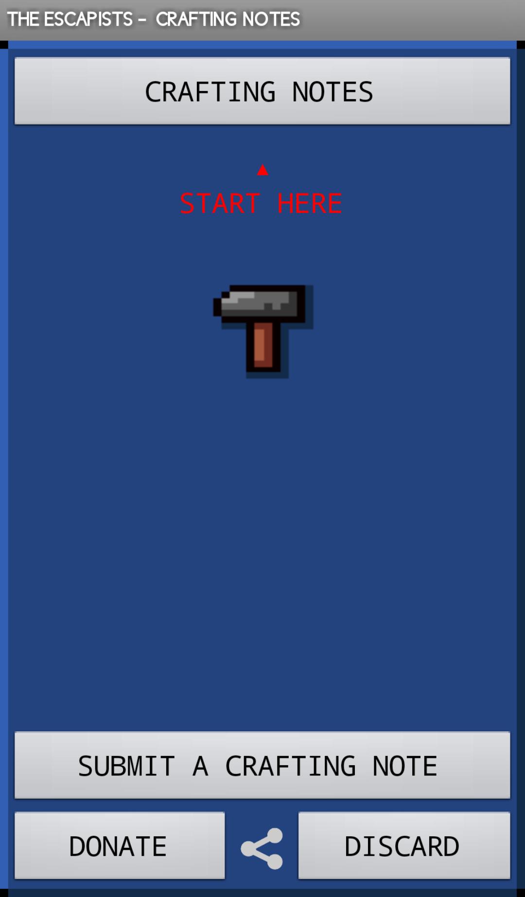 The Escapists - Crafting Notes