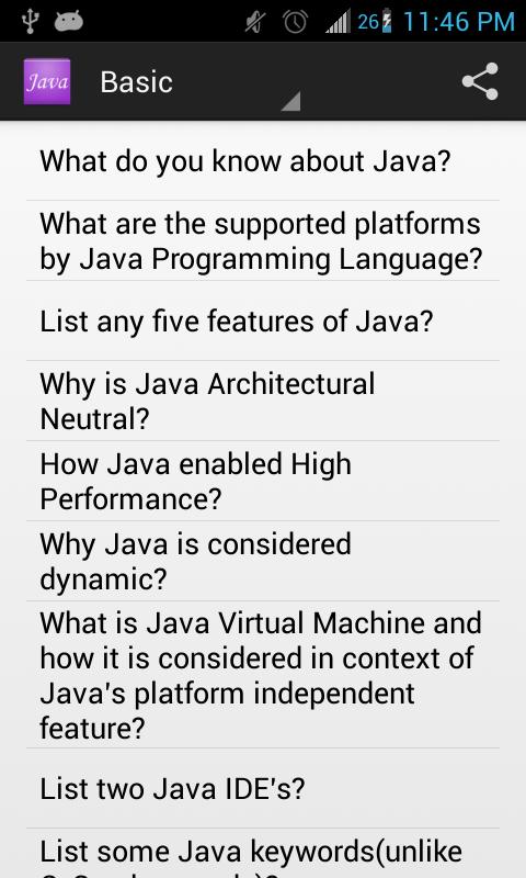 JAVA - Interview Questions