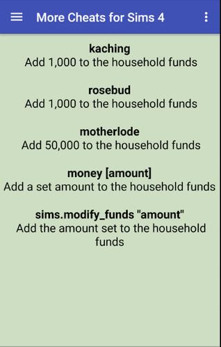 More Cheats for the Sims 4