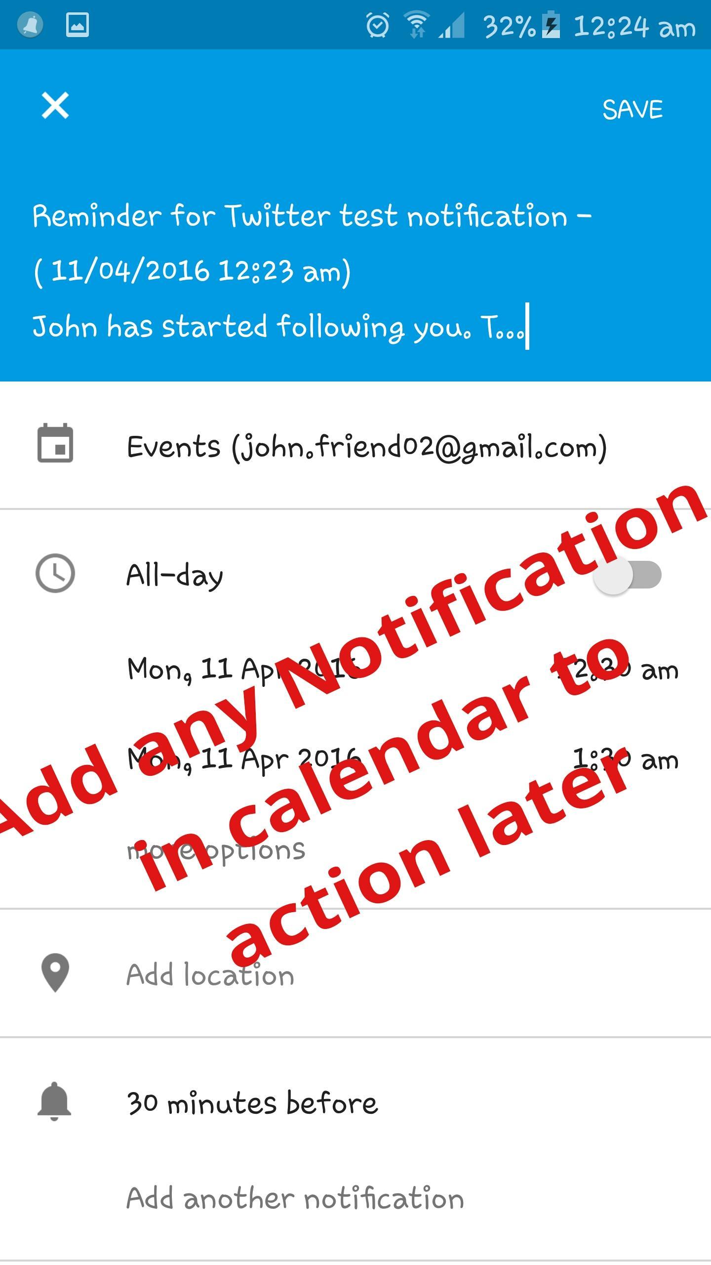 Notification:Gmail,Missed Call