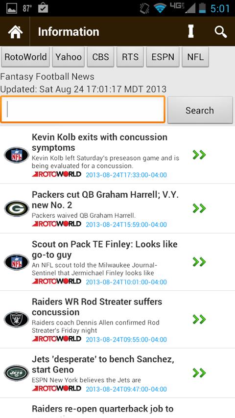 Fantasy Football News IS