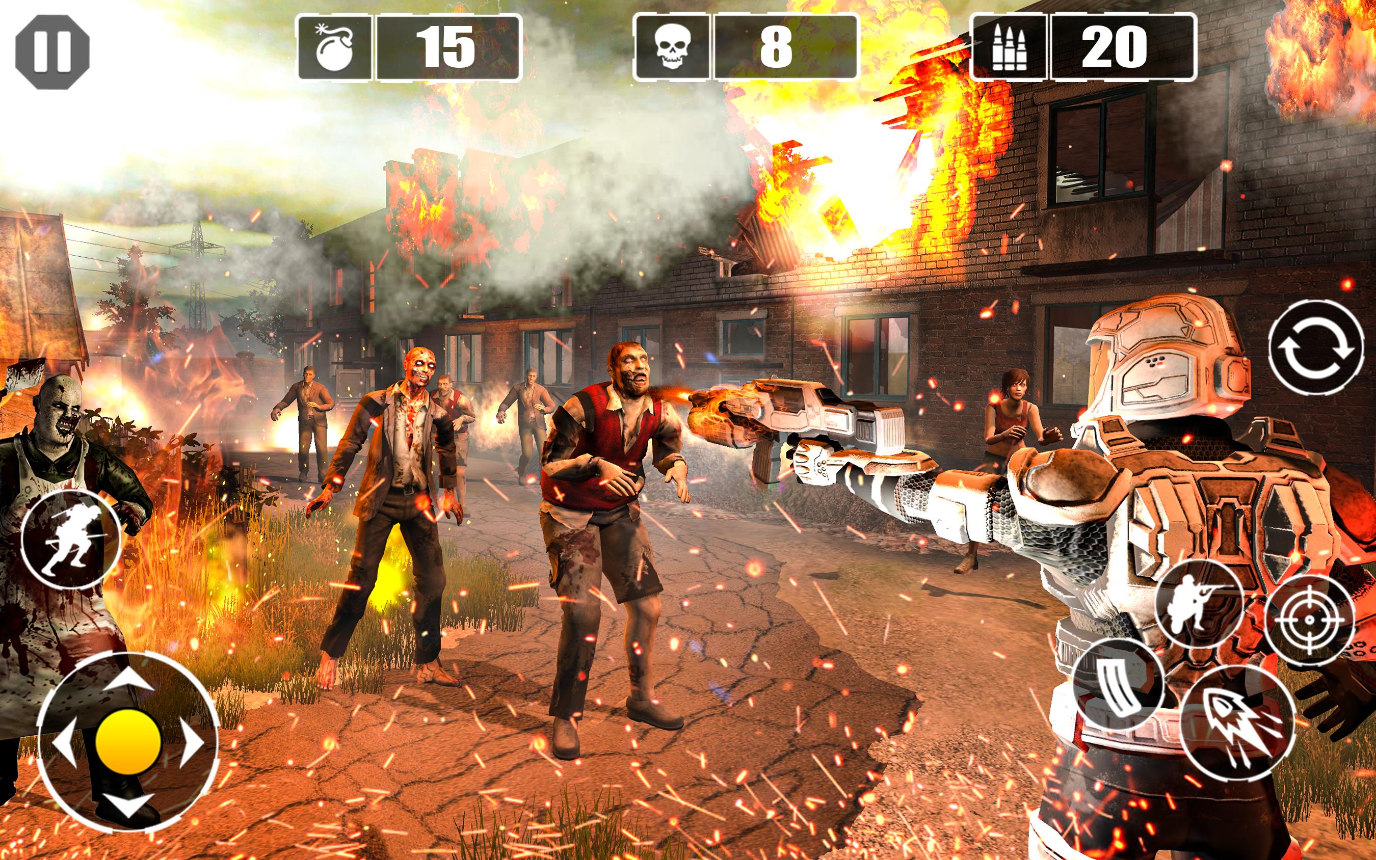 Unkilled Dead Zombie Target: Free Shooting Games