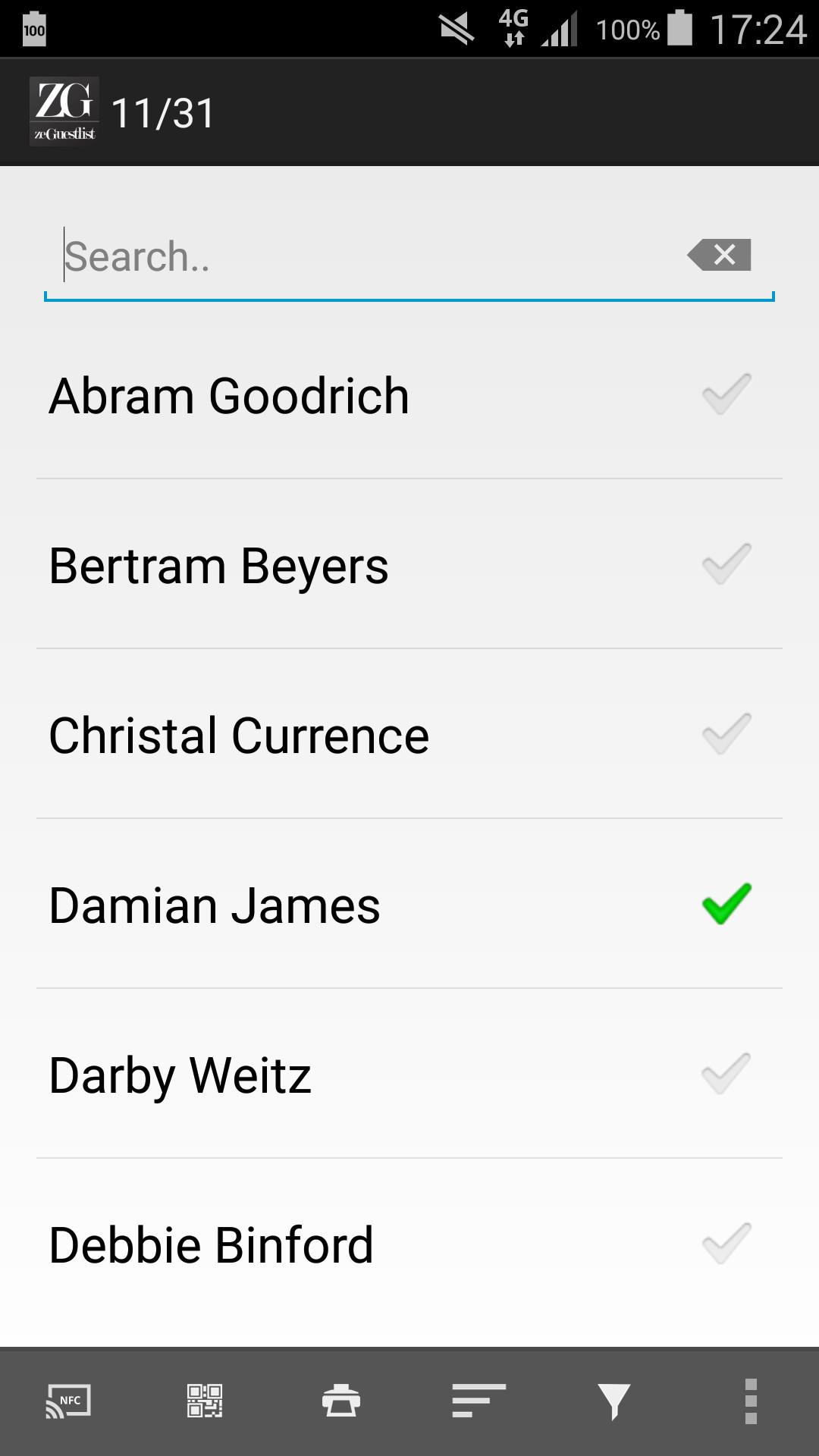 ZG Guest List Application