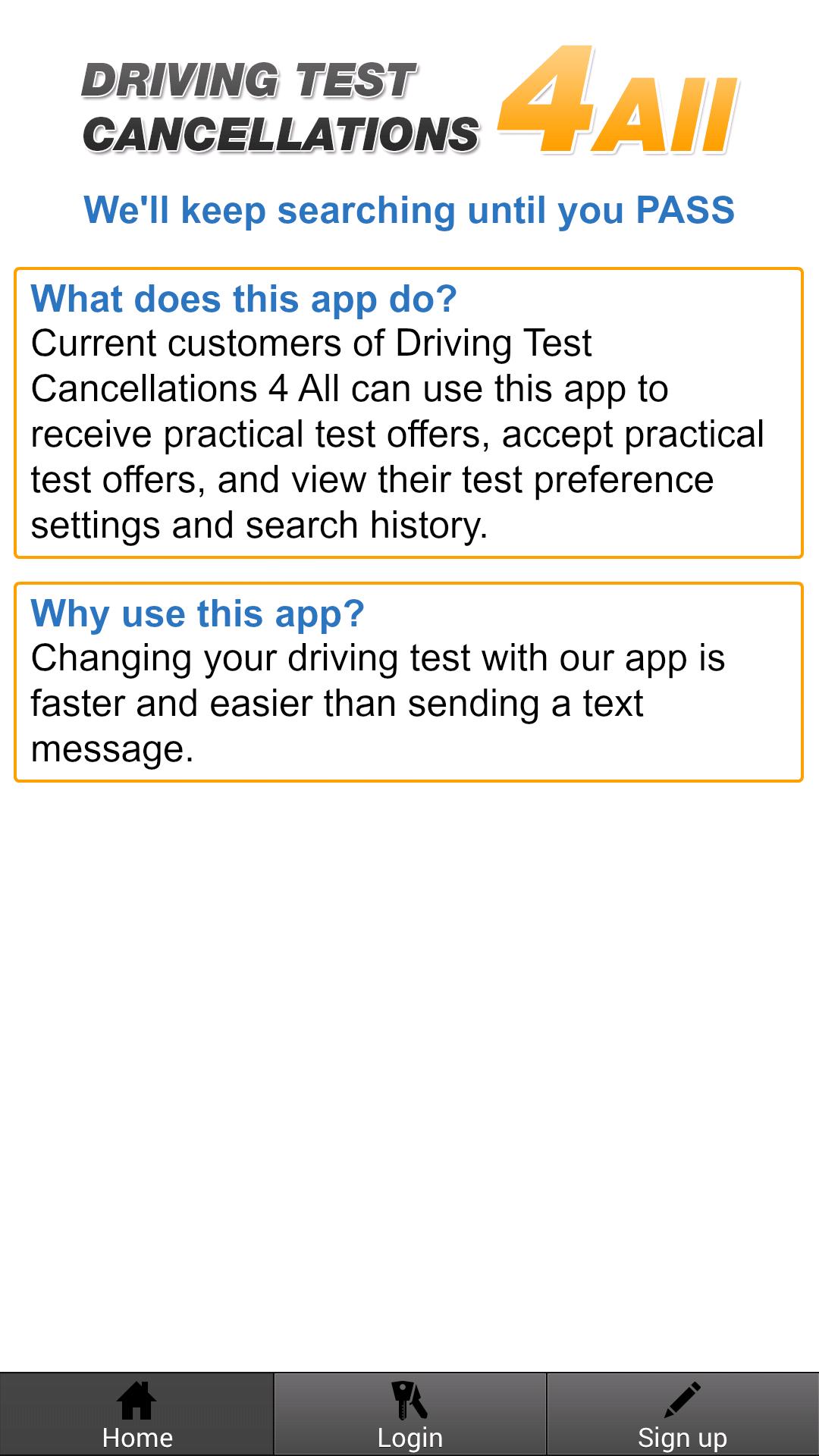 Driving Test Cancellation 4All