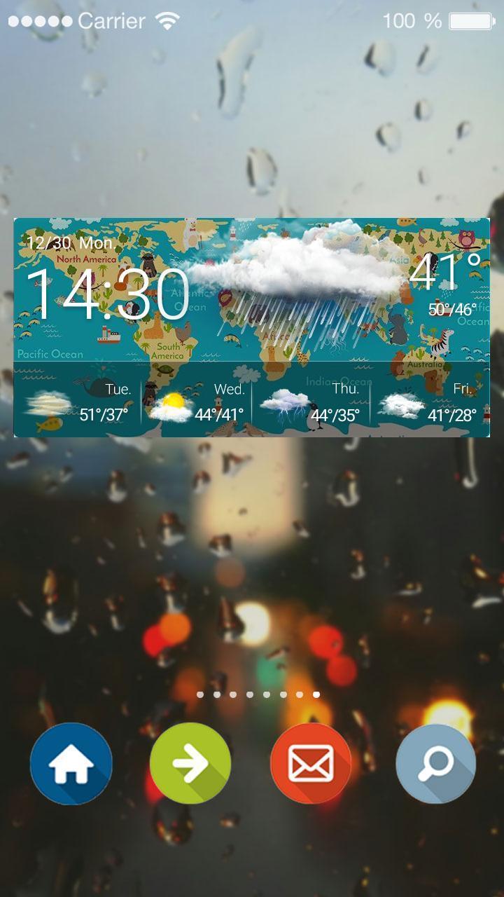 Local Weather & Clock Widget