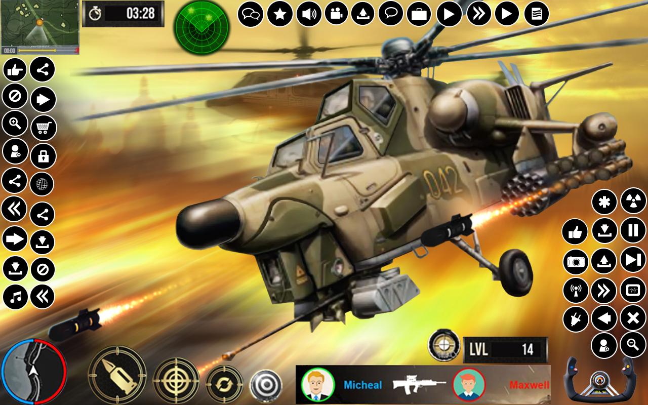 Army Gunship Helicopter Game