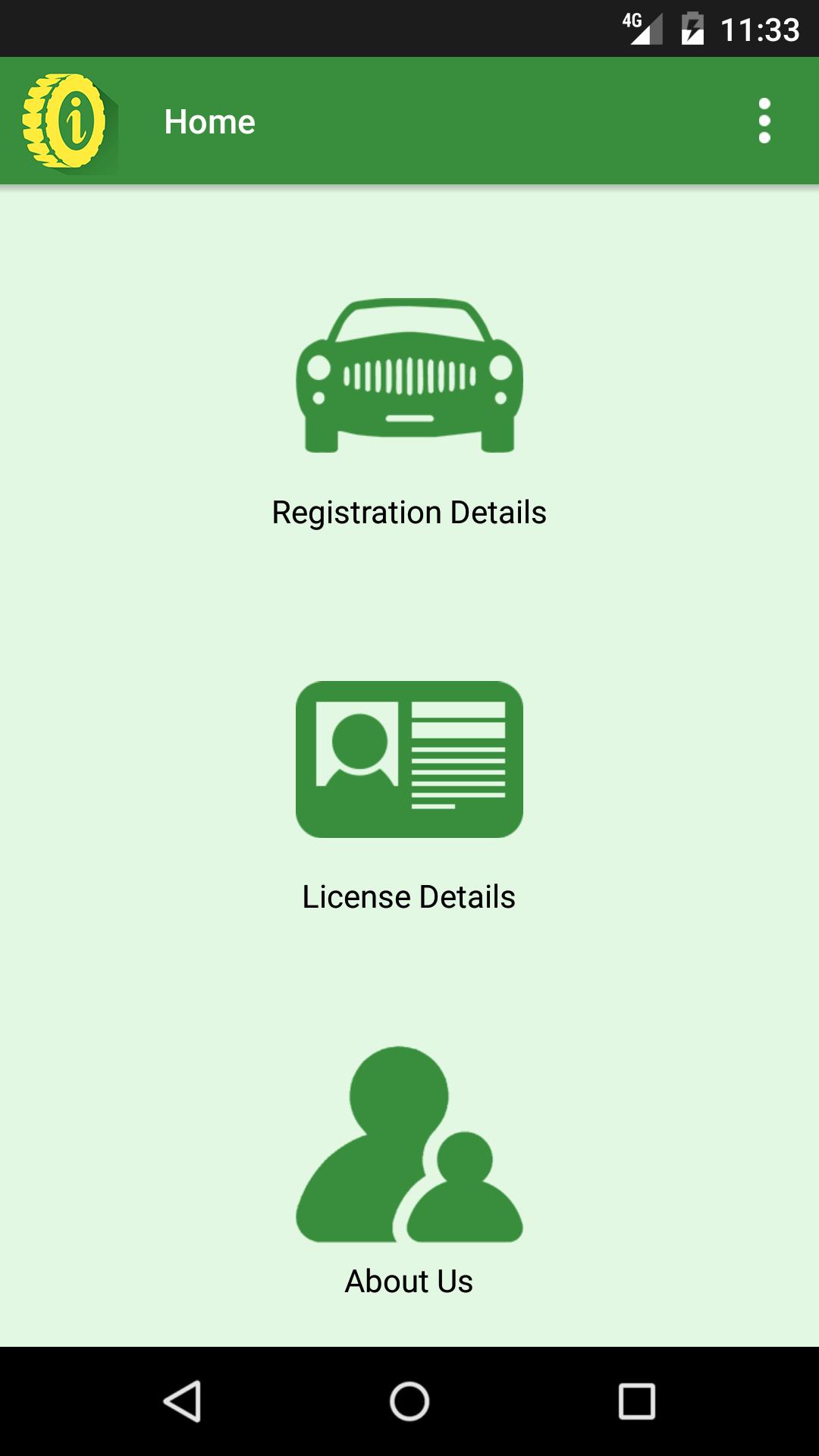 Vehicle License Info
