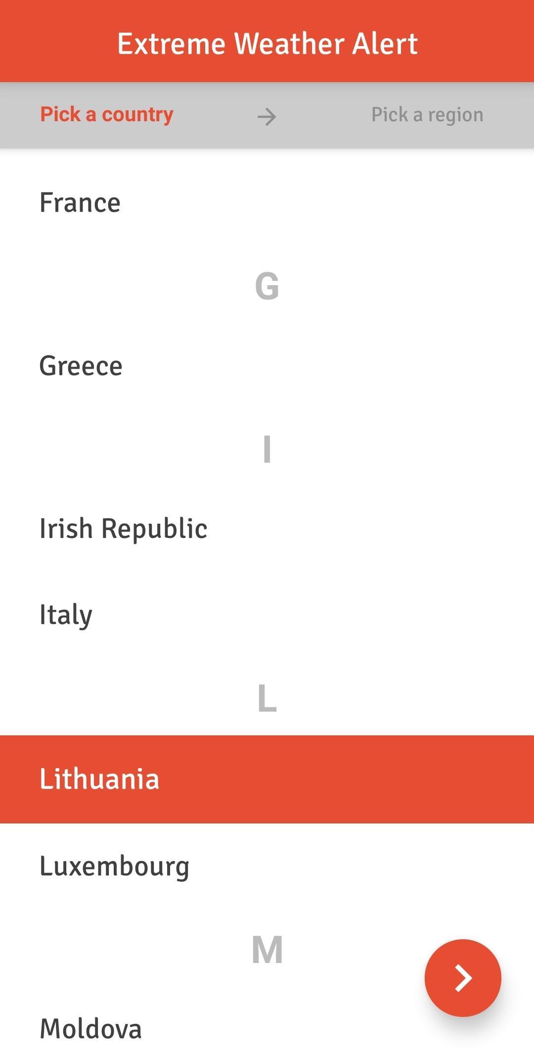 EWA - Extreme Weather Alert
