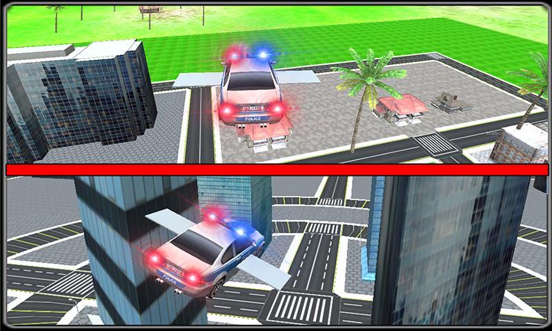 Extreme Flying Police Car 3D