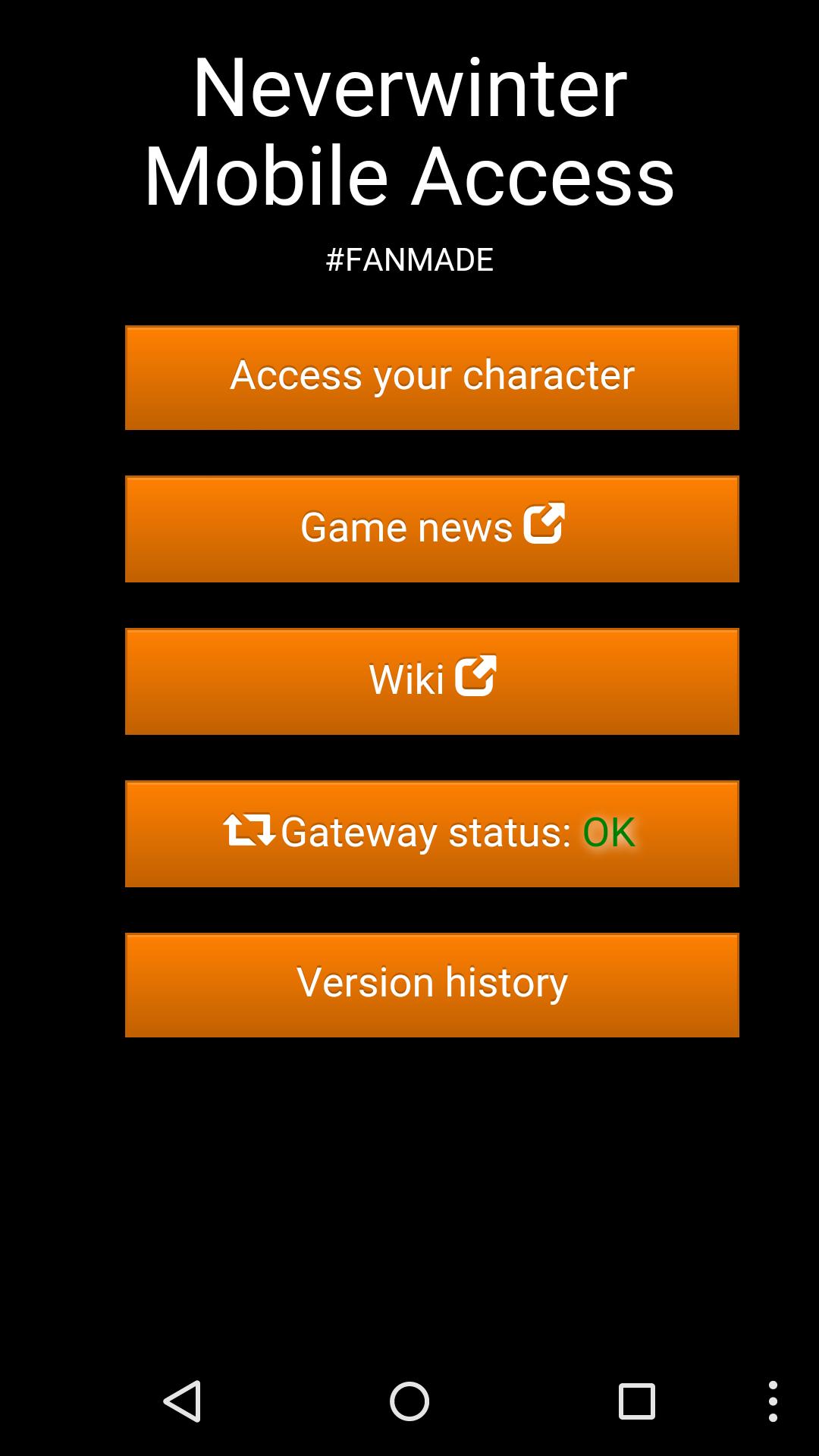 Neverwinter Mobile Access