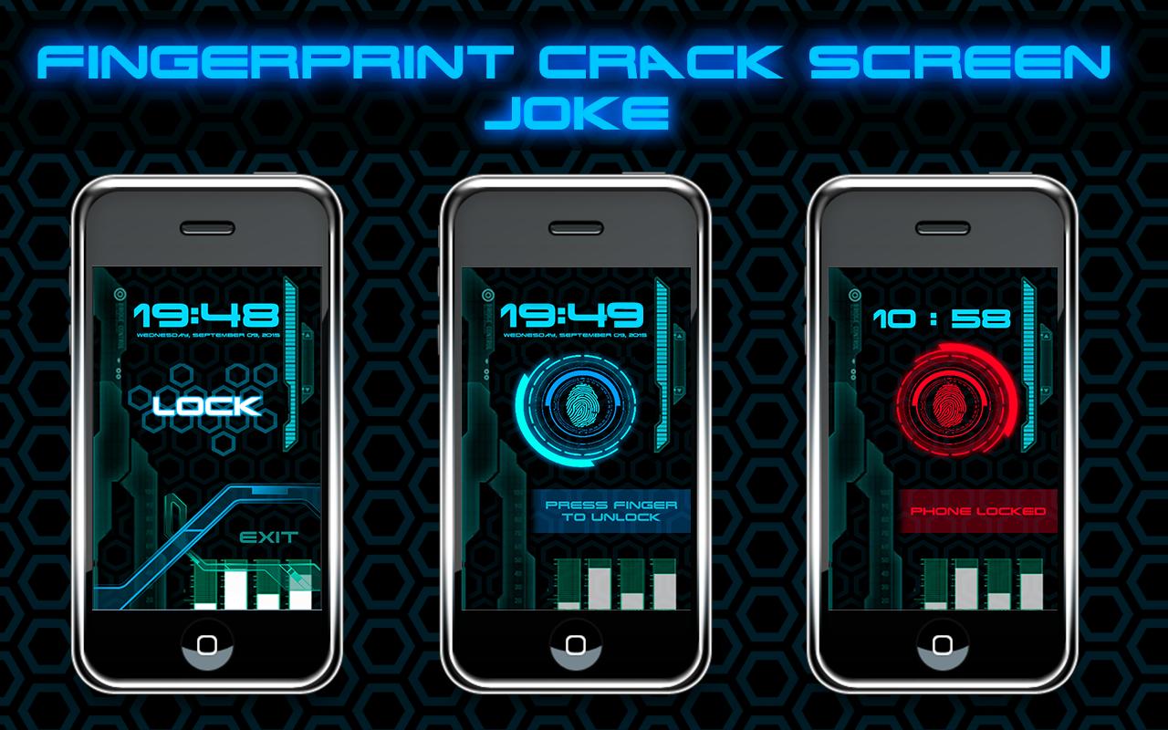 Fingerprint Crack Screen Joke