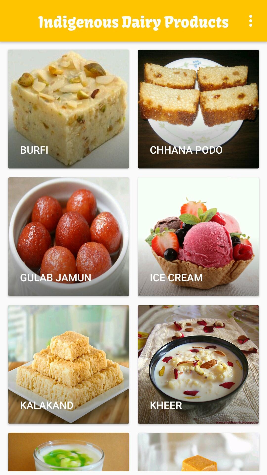 Indigenous Dairy Products