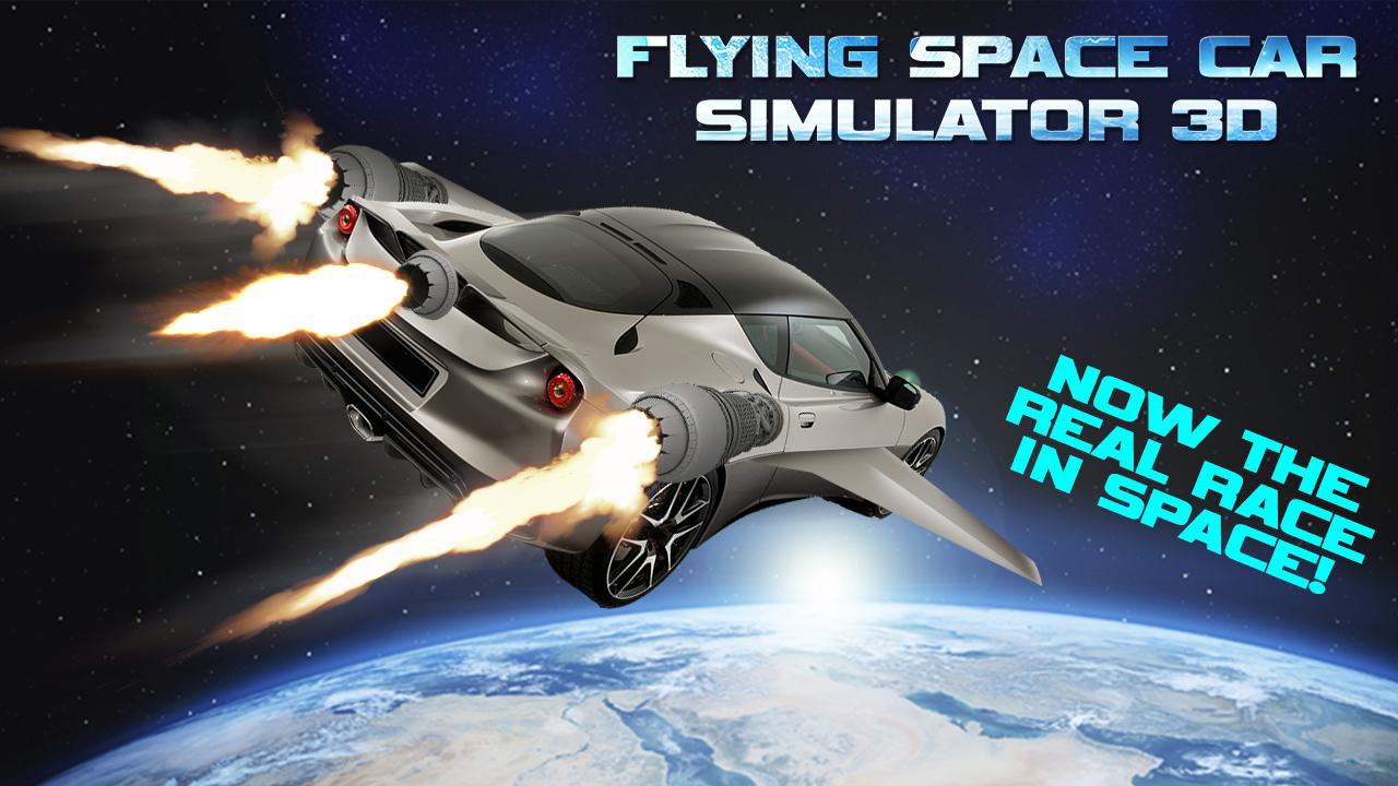 Flying Space Car Simulator 3D