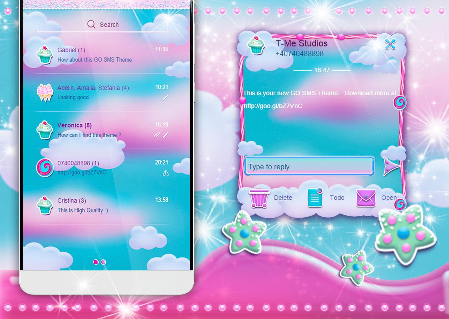 Candy Land SMS Theme