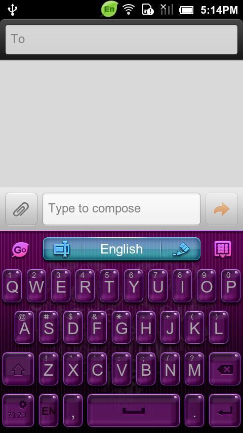 GO Keyboard Elegant lover them