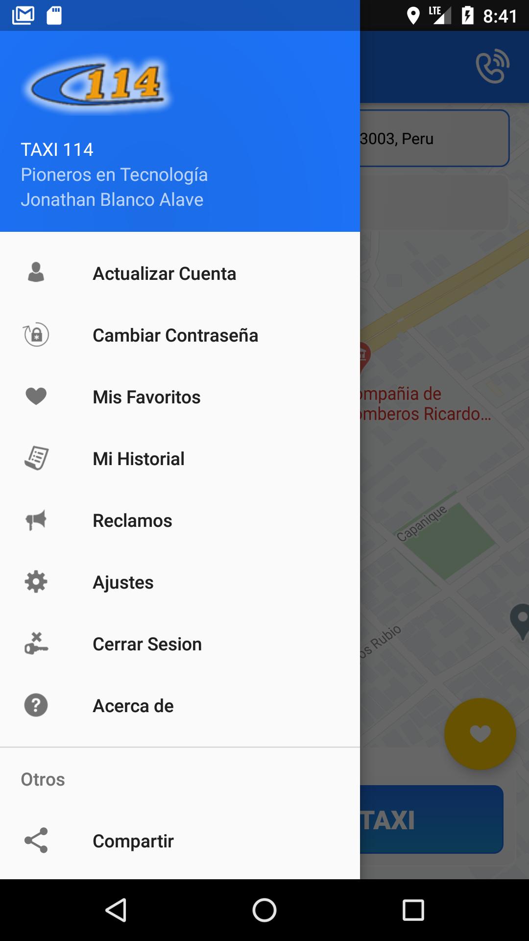 Radio Taxi 114 - Cliente