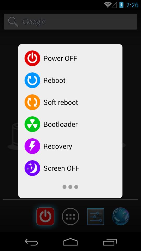 Power Menu (ROOT)