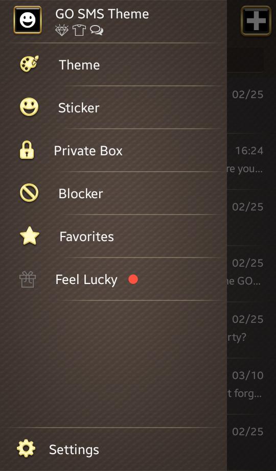 Pure Gold for GO SMS