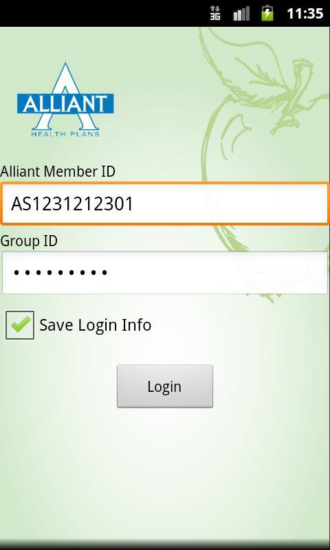 Alliant Mobile ID Card