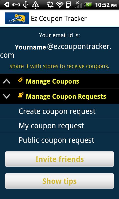 Ez Coupon Tracker