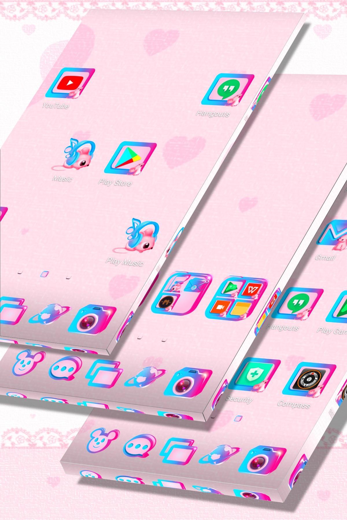 Cute Mice Launcher Theme